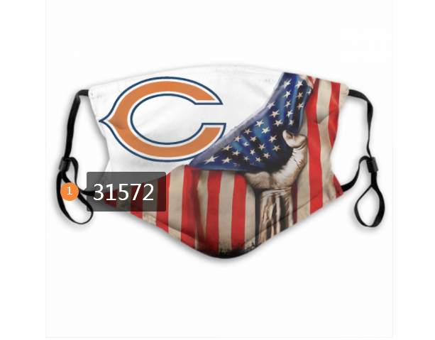 NFL 2020 Chicago Bears #14 Dust mask with filter